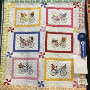 Beautiful Bicycles Quilt Blanket Lk08  Quilt